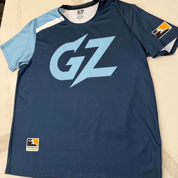Guangzhou Charge Pro Overwatch League Jersey TShirt Mens 2XL Nav Blue GamingTeam - Picture 2 of 8
